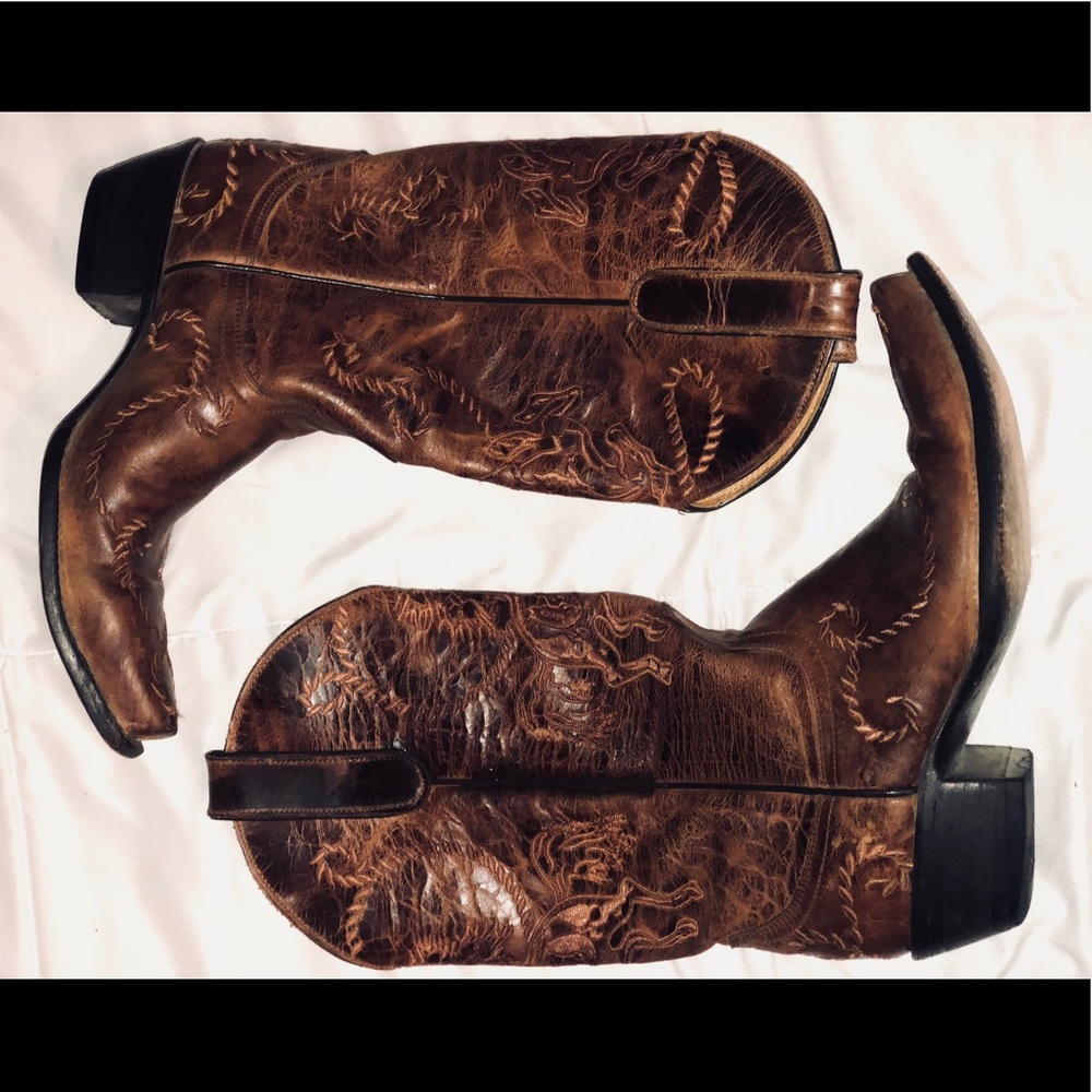 Old gringo cowboy boots